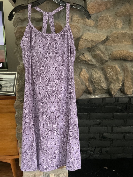 Prana Dresses & Skirts - Prana Lilac Patterned Strappy Summer Bralette Dress